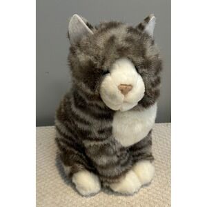 Nickel the GRAY TABBY CAT Stuffed Animal Douglas Cuddle Toys #4380